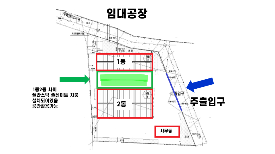 경기 김포시 월곶면 갈산리 김포 월곶 공장 임대 전기 600kw, 전차량진입 가능 & 천막, 내부사무실 설치 월세 매물번호 10026 사진 13